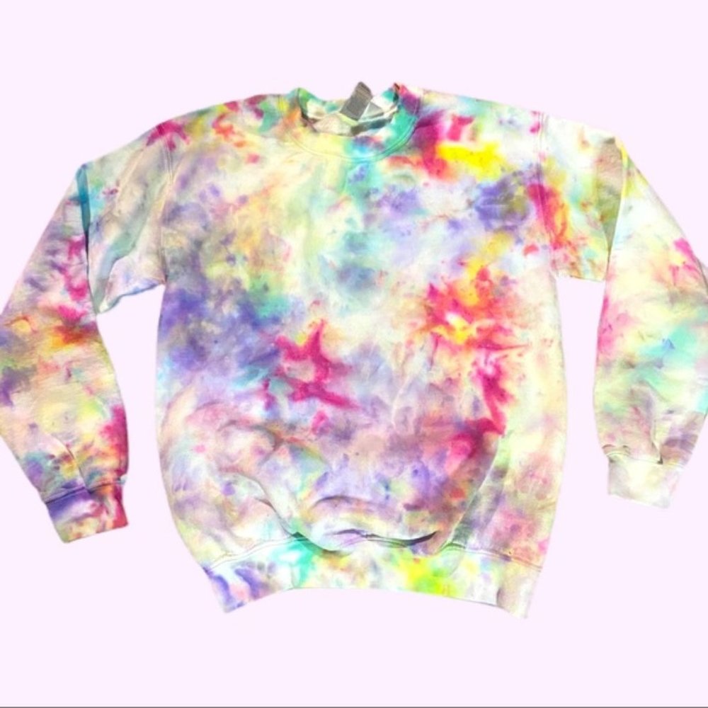 Rainbow Allover Tie Dye Sweatshirt